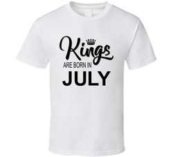 Kings are Born in (Birthday Month) T Shirt