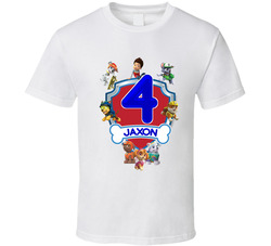 Paw Patrol - Jaxon is 4 T Shirt Paw Patrol - Jaxon is 4 T Shirt