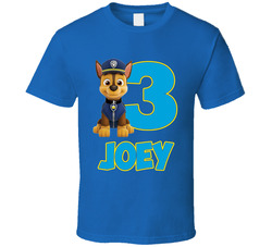 Paw Patrol Birthday - Chase T Shirt