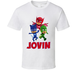 PJ Masks with name T Shirt PJ Masks with name T Shirt