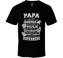 Superhero Papa T Shirt Superhero Papa T Shirt