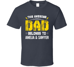 This Dad Belongs To A&s T Shirt