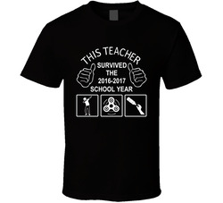 This Teacher Survived (White) T Shirt