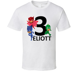 Pj Masks - 3rd Birthday T Shirt Pj Masks - 3rd Birthday T Shirt