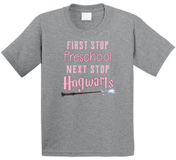 Harry Potter - Preschool To Hogwarts (pink) T Shirt Harry Potter - Preschool To Hogwarts (pink) T Shirt