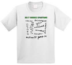Rookie Spartans (back) T Shirt Rookie Spartans (back) T Shirt