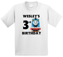 Thomas The Train - 3rd Birthday W/name T Shirt