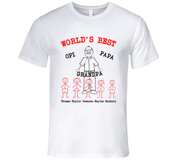 World's Best Opi Grandpa Papa T Shirt World's Best Opi Grandpa Papa T Shirt
