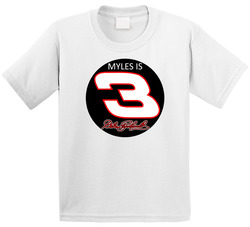 Dale Earnhardt - 3rd Birthday With Name T Shirt Dale Earnhardt - 3rd Birthday With Name T Shirt