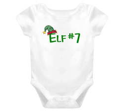 Elf Family - Elf #7 (grn) Baby One Piece