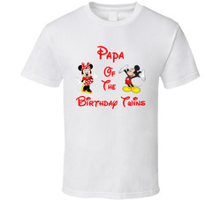 Disney Birthday Twins - Papa T Shirt