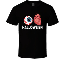 Eye Heart Hallowe'en T Shirt