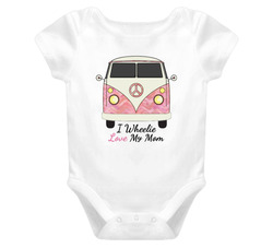Volkswagon - I Wheelie Love My Mom Baby One Piece Volkswagon - I Wheelie Love My Mom Baby One Piece