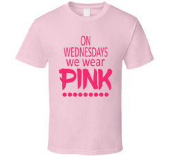 On Wednesdays We Wear Pink T Shirt