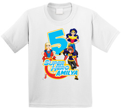 Supergirls Hero - Name And Age T Shirt Supergirls Hero - Name And Age T Shirt