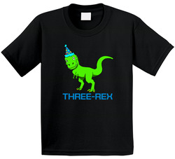 Three-rex Dinosaur Birthday T Shirt