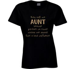 Aunt Partner In Crime T Shirt
