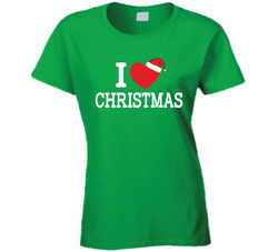 I Love Christmas T Shirt
