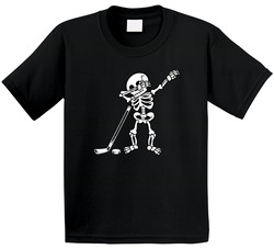 Hockey Is My Life Dab Skeleton T Shirt