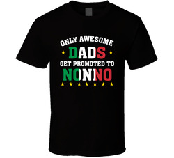 Only Awesome Dads Get Promoted To Nonno T Shirt