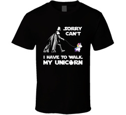 Darth Vader Walking Unicorn T Shirt