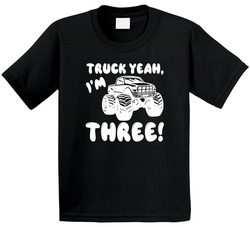 Truck Yeah! (plus Age) Loves Monster Trucks T Shirt