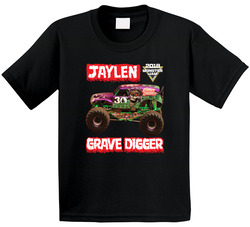 Grave Digger Monster Jam 2018 (with Name) T Shirt
