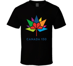 Canada 150 Official Multi-coloured No Border T Shirt Canada 150 Official Multi-coloured No Border T Shirt