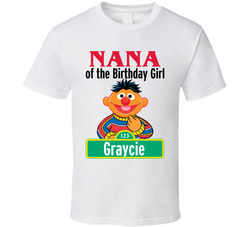 Sesame Street - Nana Of The Birthday Girl - Ernie T Shirt