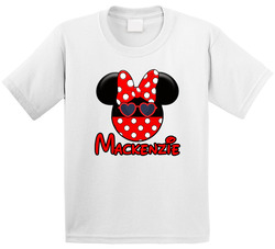 Disney Vacation - Minnie - Youth (add Name) T Shirt