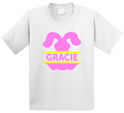 Easter - Bunny Girl Name T Shirt