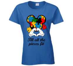 Autism Awareness - Till All The Pieces Fit (c) T Shirt Autism Awareness - Till All The Pieces Fit (c) T Shirt