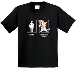 Kindergarten Teachers Are A Rare Breed Unicorn Style T Shirt