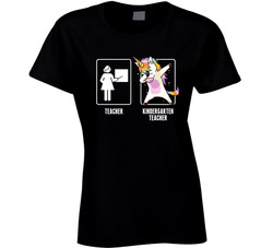 Kindergarten Teachers Are A Rare Breed Unicorn Style T Shirt