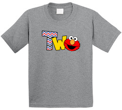 Elmo Birthday Sesame Street Two T Shirt