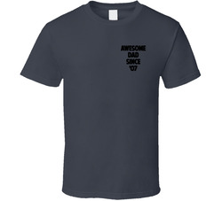 Awesome Dad Since (year) Pocket Size T Shirt