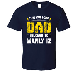 This Awesome Dad Belongs To ( Add Any Name) T Shirt