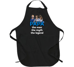 Papa The Man The Myth The Legend Family Picture Apron