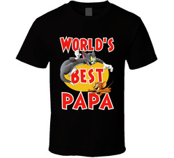 Tom & Jerry World's Best Papa T Shirt Tom & Jerry World's Best Papa T Shirt