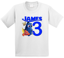 Finding Nemo & Dory - Name And Age T Shirt