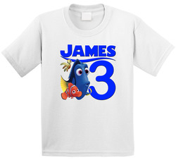 Finding Nemo Dory Birthday With Name And Age T Shirt Finding Nemo Dory Birthday With Name And Age T Shirt