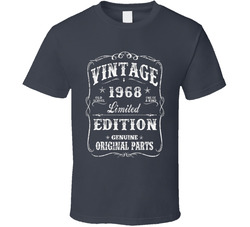 Vintage 1968 Limited Edition Original Parts T Shirt