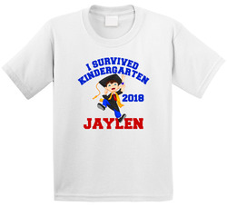 I Survived Kindergarten (add Year And Name) T Shirt