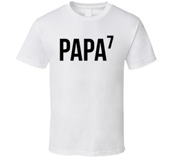 Papa To 7 (customizable Number Of Kids) T Shirt