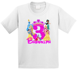 Princess Birthday (add Age & Name) Cinderella Rapunzel Snow White Ariel Mermaid Jasmine Aurora Sleeping Beauty Belle Beauty Beast T Shirt Princess Birthday (add Age & Name) Cinderella Rapunzel Snow White Ariel Mermaid Jasmine Aurora Sleeping Beauty Belle Beauty Beast T Shirt