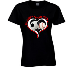 My Heart Is On That Field Soccer And Baseball T Shirt My Heart Is On That Field Soccer And Baseball T Shirt