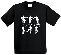 Fortnite Dance Emotes V2 (for Dark Colours) T Shirt Fortnite Dance Emotes V2 (for Dark Colours) T Shirt