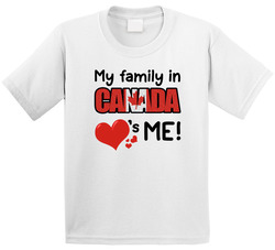 My Family In Canada Loves Me T Shirt My Family In Canada Loves Me T Shirt