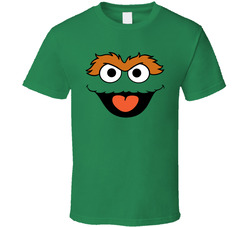 Sesame Street - Oscar The Grouch Face T Shirt Sesame Street - Oscar The Grouch Face T Shirt