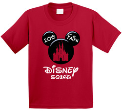 Disney Squad Vacation - Mickey Head With Castle Date Name T Shirt Disney Squad Vacation - Mickey Head With Castle Date Name T Shirt